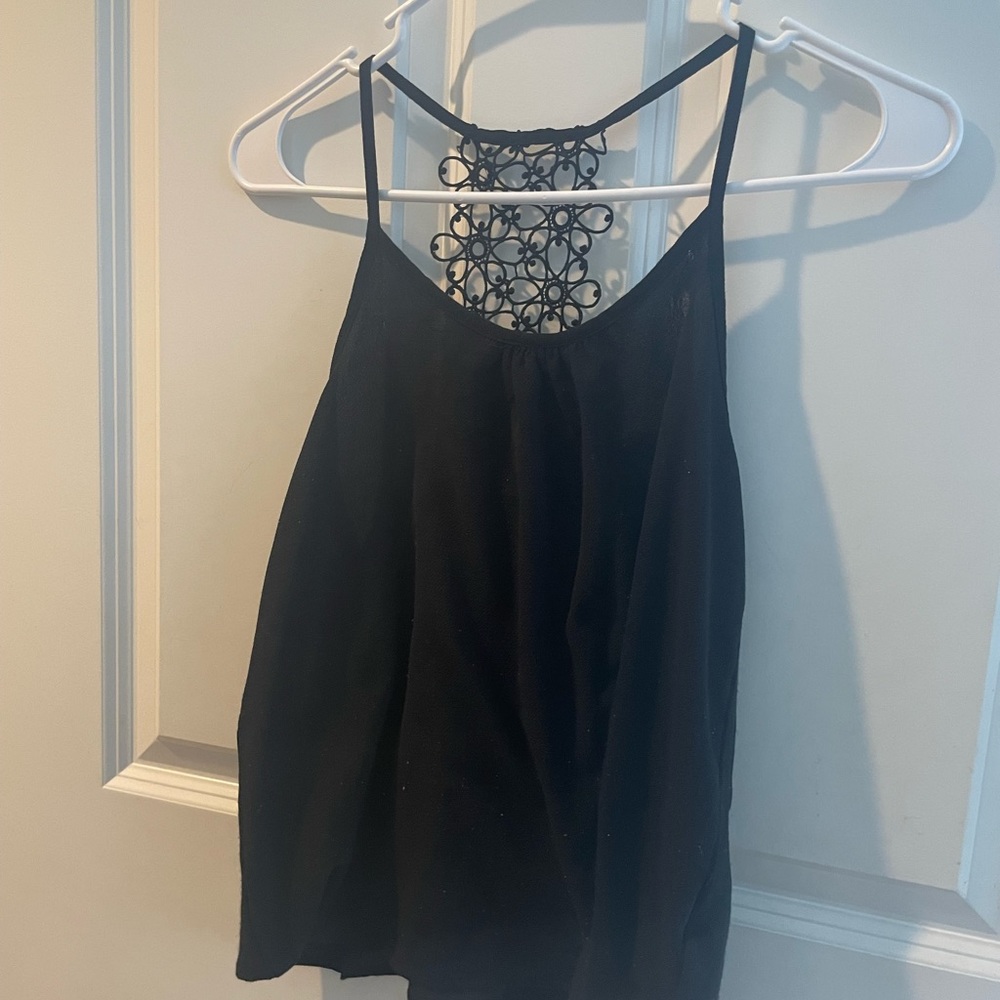 Romwe black tank top